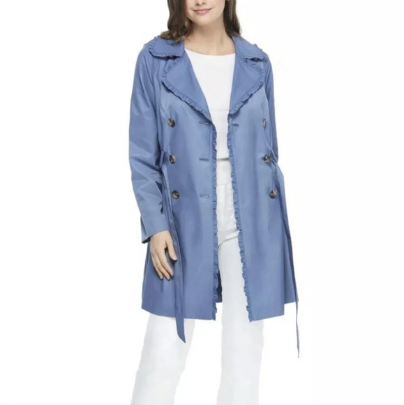 NWOT Gal Meets Glam Trench Coat - Picture 3 of 9